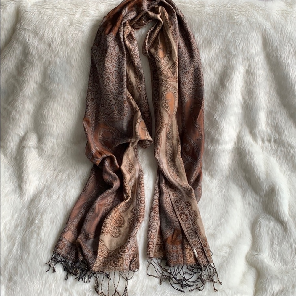 Reversible Pashmina Paisley scarf